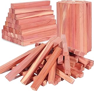 UNIVIVO Cedar Blocks for Clothes Storage, 100% Aromatic Red Cedar Wood Sticks Chips for Closet, Wardrobe, Drawers