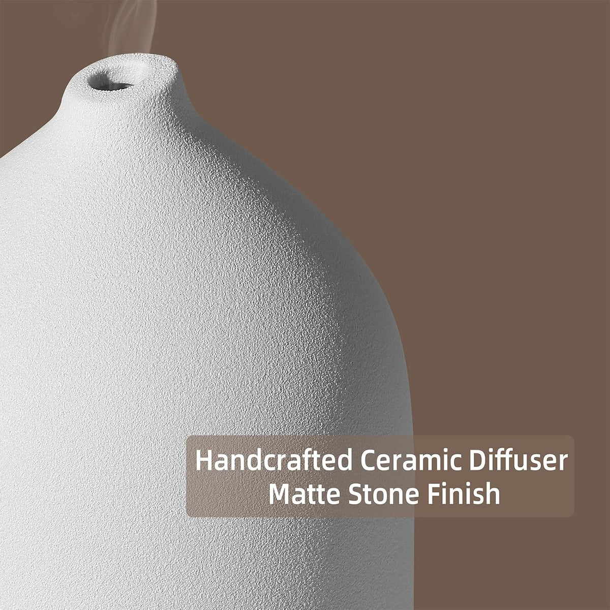Gooamp 200ML Ceramic Essential Oil Diffuser for Home