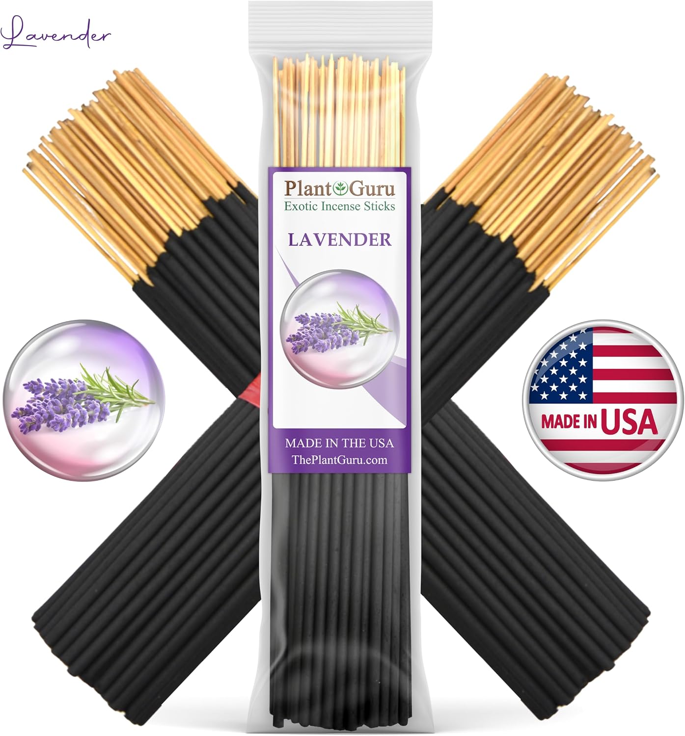 Floral Incense Sticks Variety Set Bulk 500 Pack Sampler 7" Sticks - 5 Bundles of 100 Sticks Per Bundle. Gardenia, Japanese Cherry Blossom, Jasmine, Lavender, Red Rose.