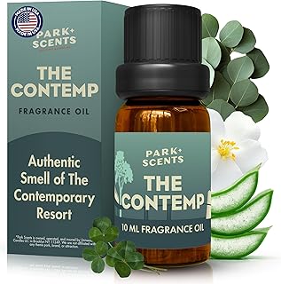 Park Scents The Contemp – Theme Park Resort Hotel Fragrance Oil – Clover, Aloe and Jasmine – Luxury Scented Essential Oils for Diffusers, Home, Aromatherapy, Gifts for Women, Sister, Hostess (10ml)