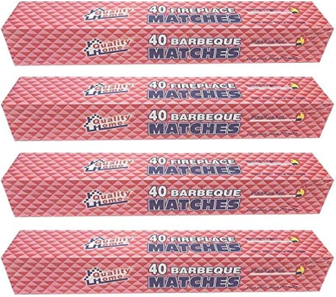 4 Boxes in Lot - 11" Long Wooden Fireplace Matches