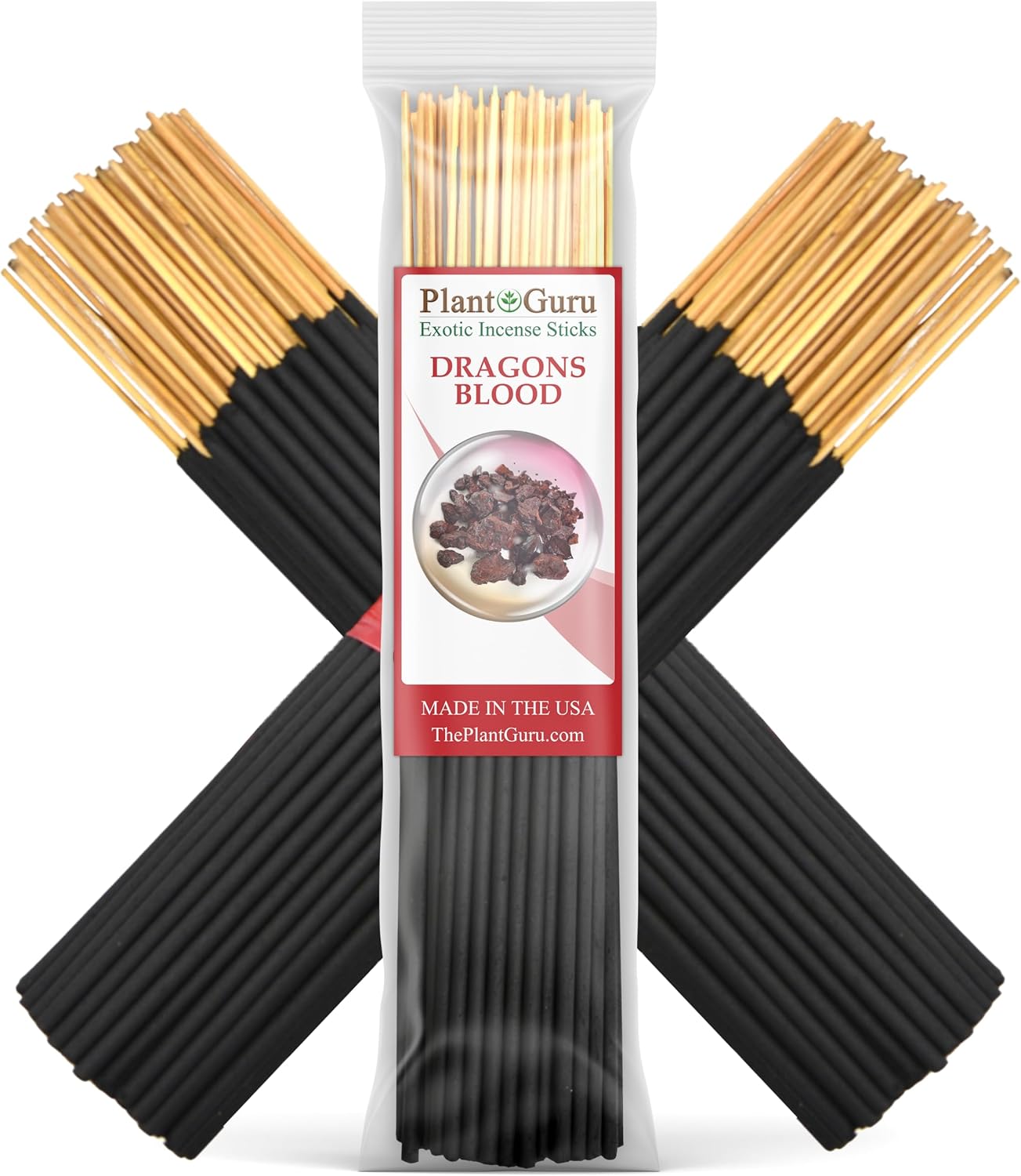 Dragons Blood Exotic Incense Sticks 7 Inch - Bulk 1 Bundle 85 to 100 Sticks - Natural 7" Long Lasting Aroma That Burns for 30 to 45 Minutes.