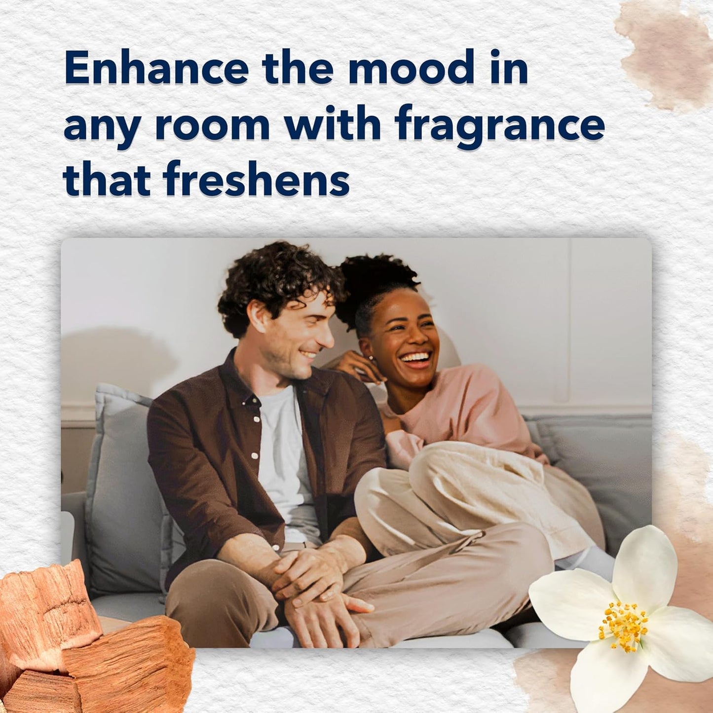 Glade PlugIns Refills Air Freshener, Scented and Essential Oils for Home and Bathroom, Cashmere Woods, 1.34 Fl Oz, 2 Count