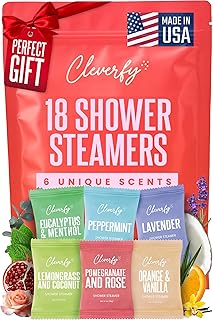 Cleverfy Shower Steamers Aromatherapy - Birthday Gifts for Women, Mom, Wife, Grandma, Her, Best Friend, Daughter, Sister, Teens & Girlfriend - 18 Tablets