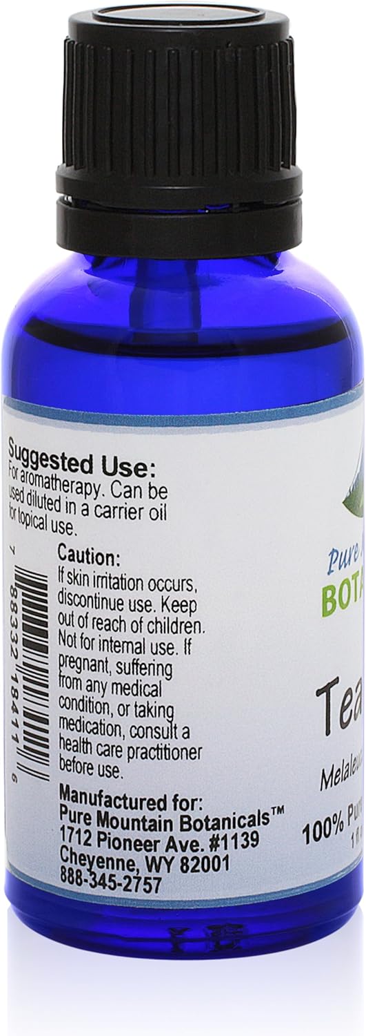 Tea Tree (Melaleuca Alternifolia) Essential Oil - 100% Pure Natural & Kosher - 1 fl oz Bottle
