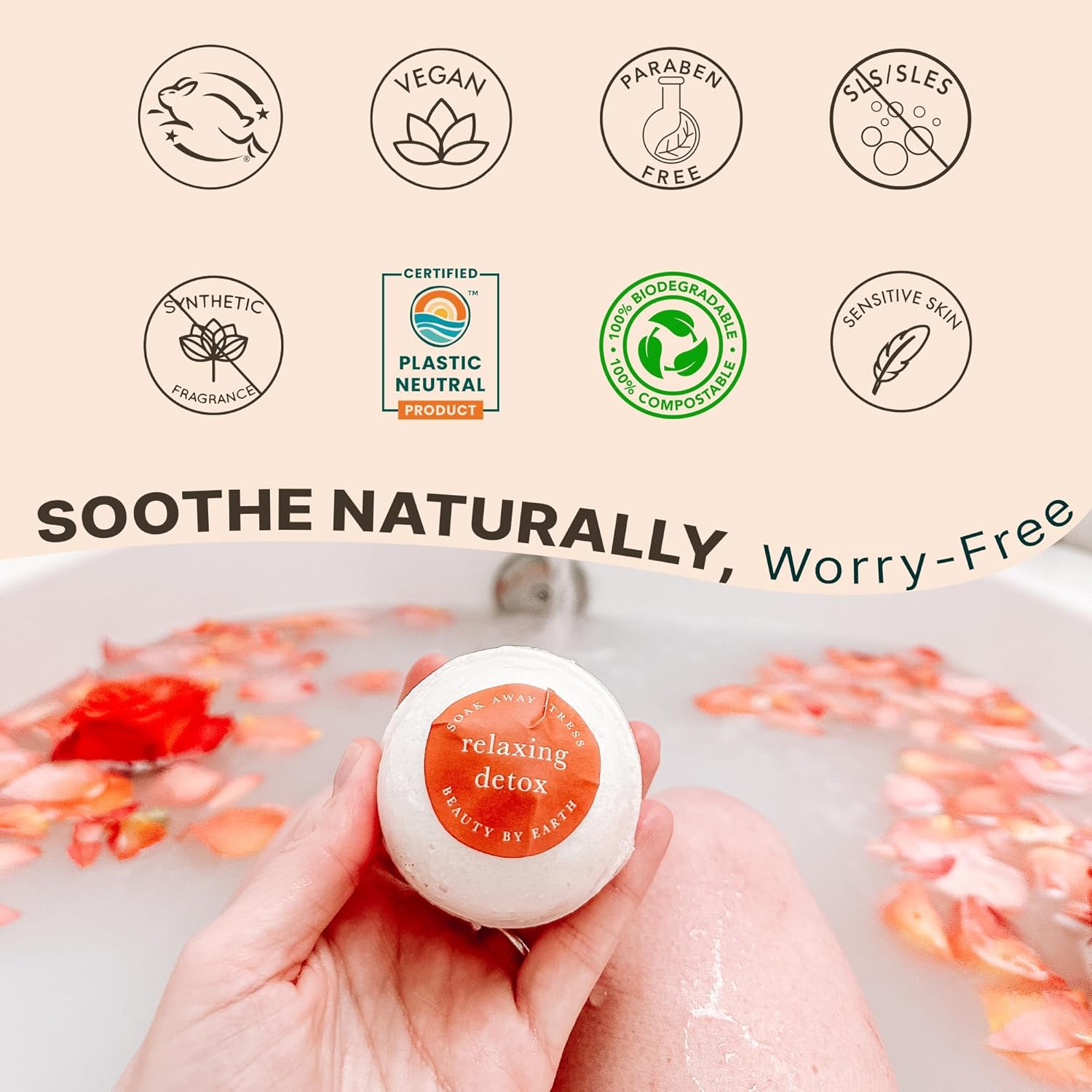 Bath Bombs Gift Set - USA Made with Organic & Natural Ingredients, Relaxing Spa Gifts for Women & Men