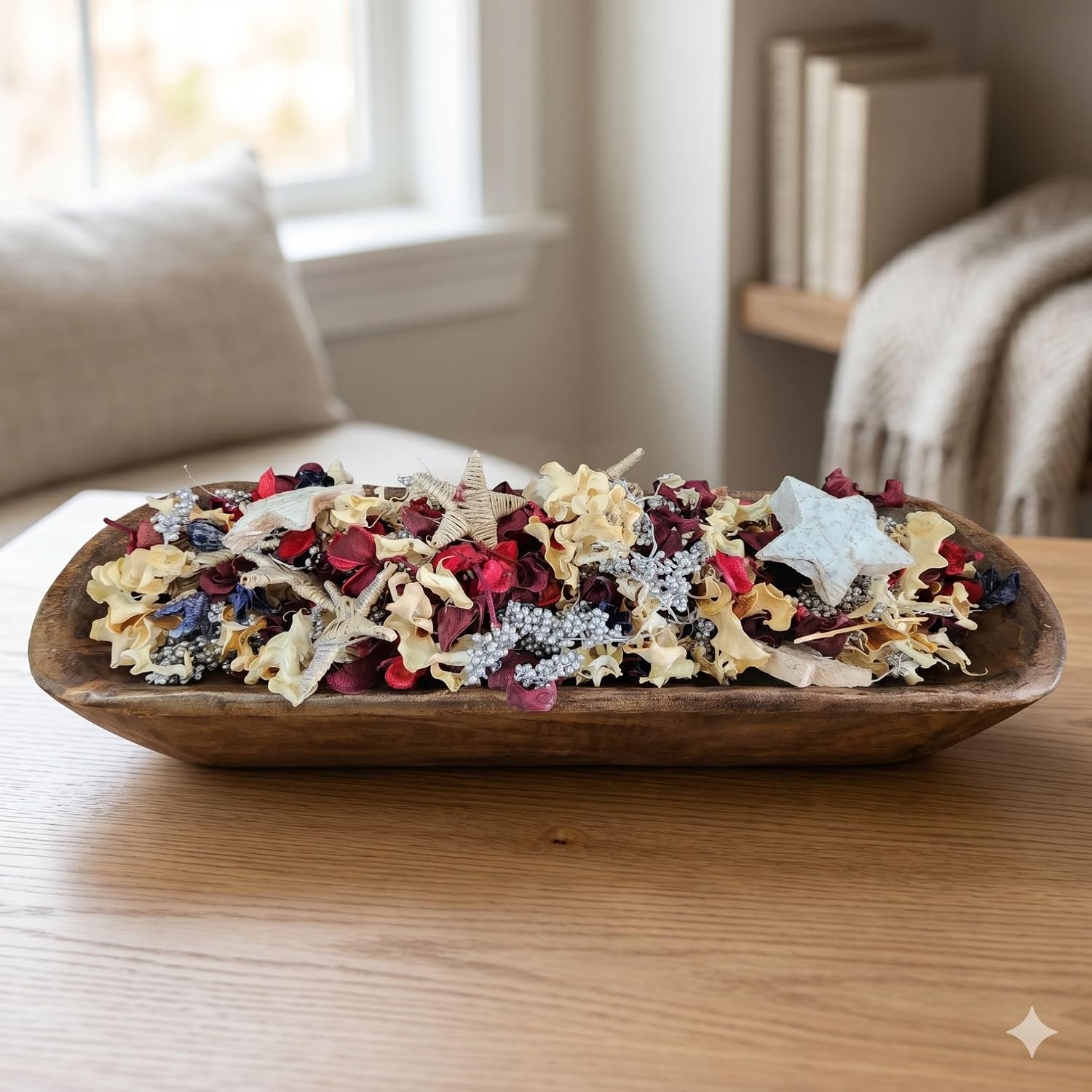 Stars & Stripes Handcrafted Potpourri – Patriotic Dough Bowl Filler