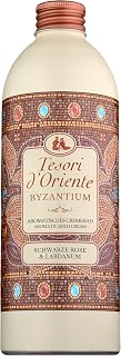 Tesori d'Oriente: "Byzantium" Aromatic Bath Cream, with Black Rose and Labdanum * 16.9 Fluid Ounces (500ml) Bottle * [ Italian Import ]