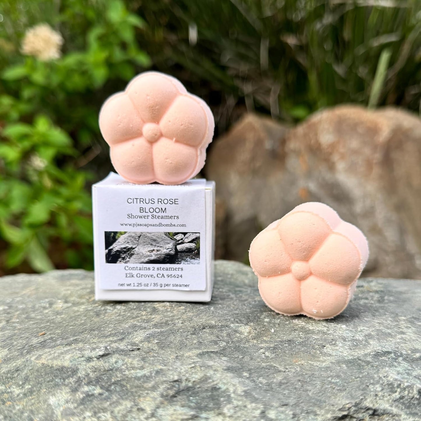CITRUS ROSE BLOOM Shower Steamers- Bright Citrus and Soft Floral Aromatherapy