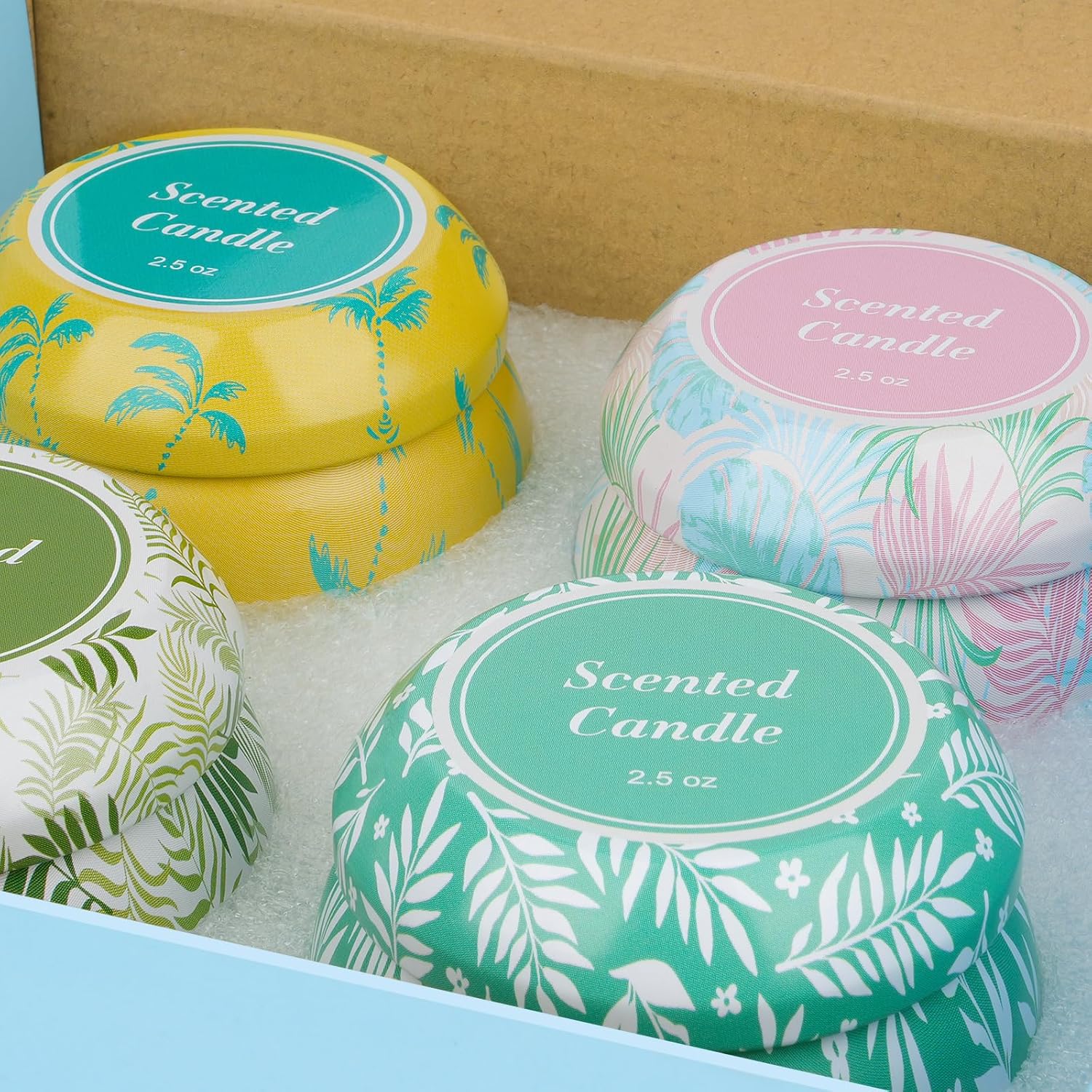 Scented Candles Bulk Gifts for Women, Aromatherapy Candle for Home Scented,Natural Soy Candle, Small Candles for 180 Hours Burning Time, Candle Set for Mother, Women, Friends and Coworkers
