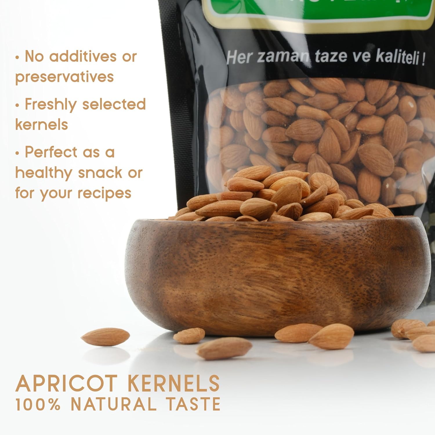 Premium Bitter Raw Apricot Kernels Seeds | Raw Apricot Seeds (8.8 Oz)