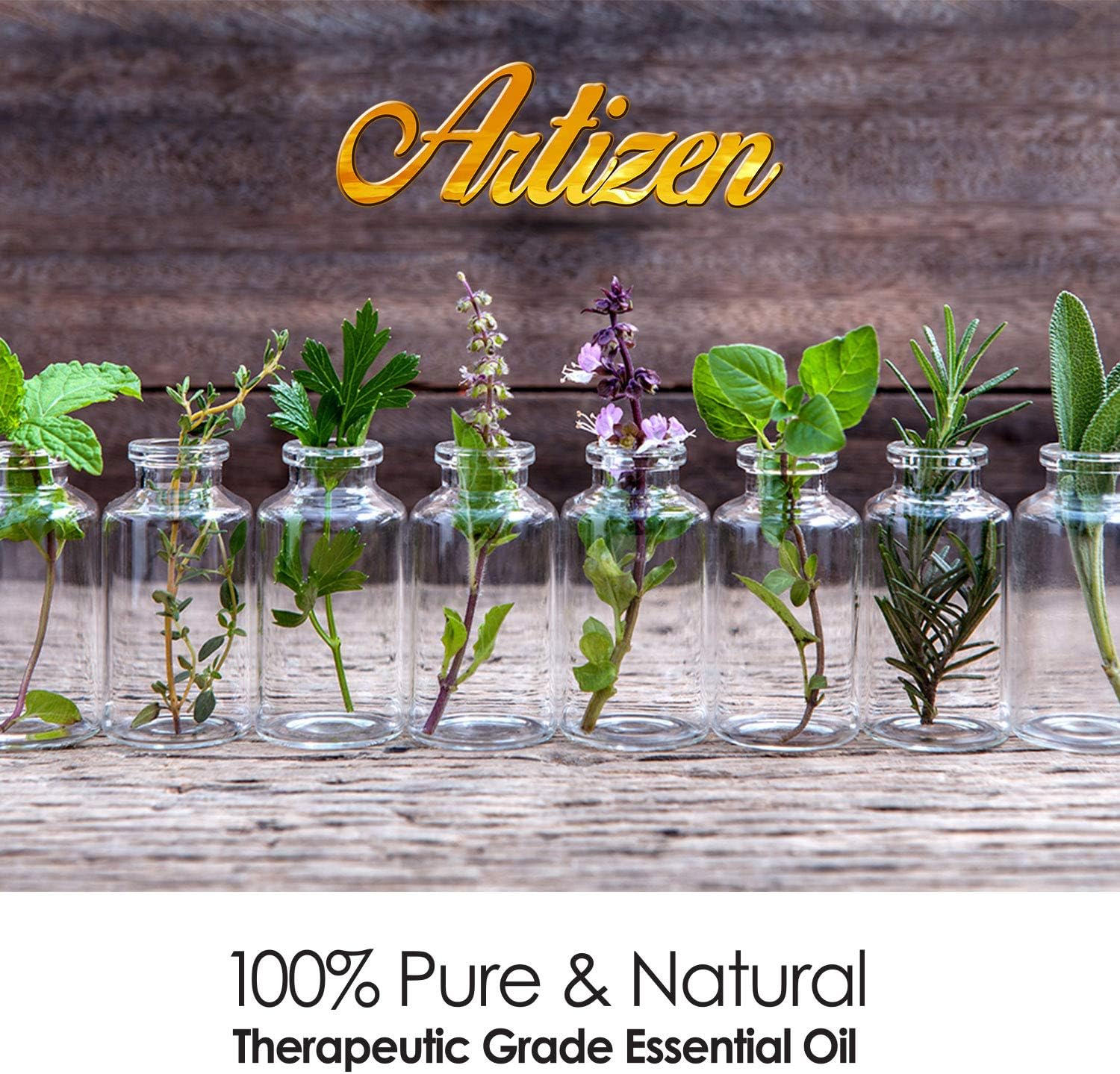 Artizen 4 Fl Oz Peppermint Essential Oil – Pure & Natural Peppermint Oil for Diffuser and Aromatherapy – Includes Dropper