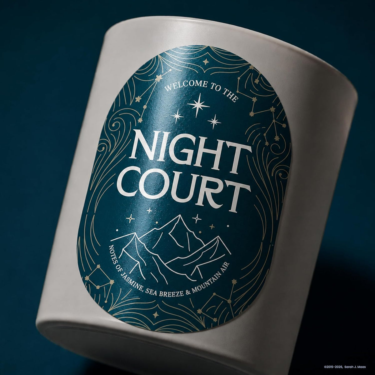 CANDECraftCo Night Court Scented Candle - ACOTAR Gift, 10oz Book Candle