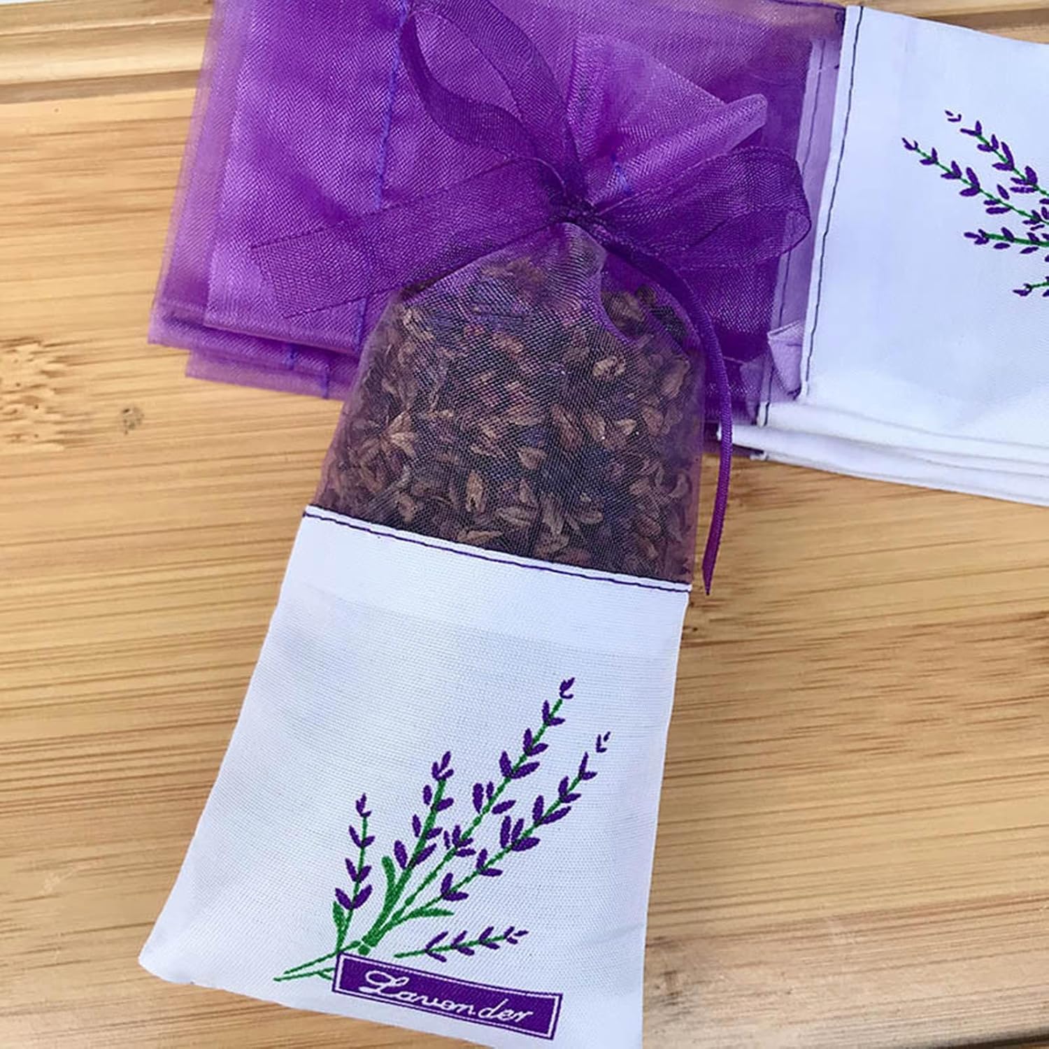 20PCS Empty Lavender Sachets Bags for Drawers and Wardrobes Closet Freshener Scents Lavender Bag Closet Freshener Scents Drawers Fragrances