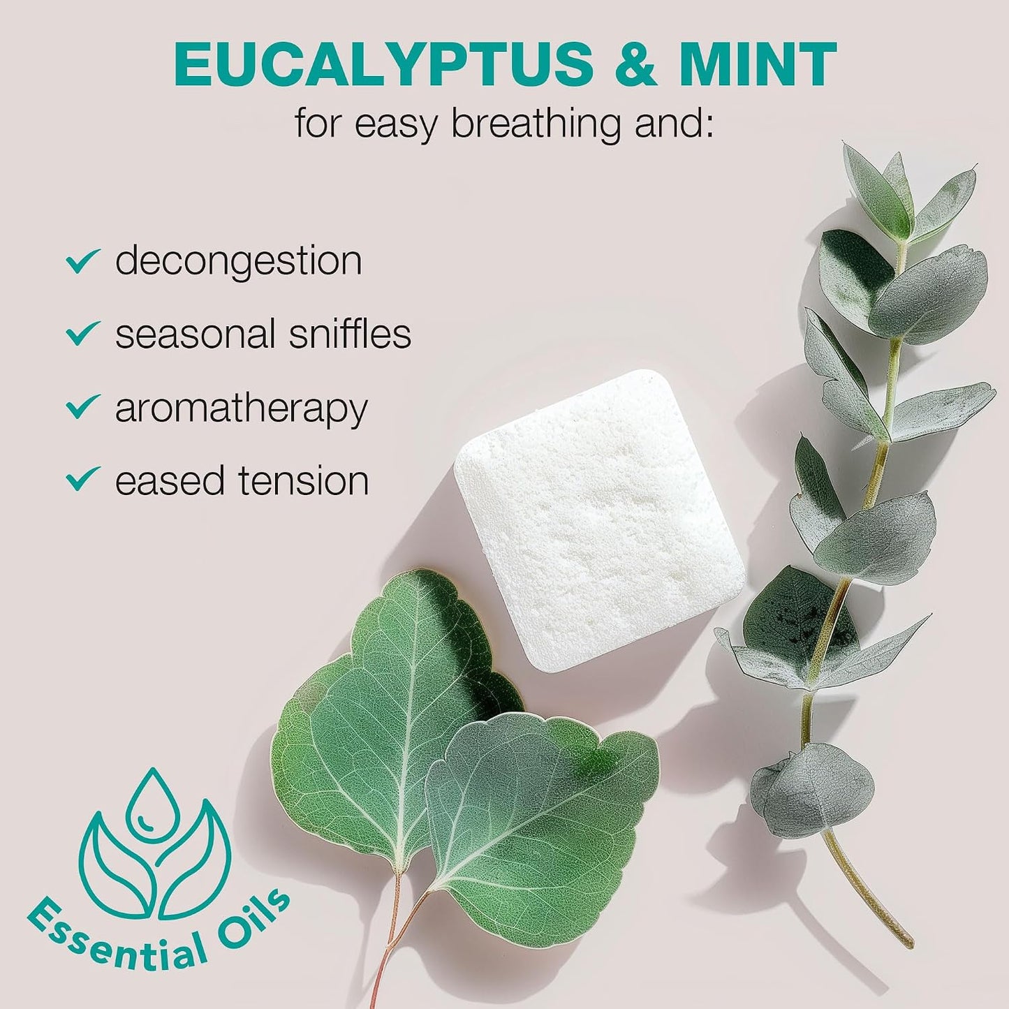 Shower Steamers Aromatherapy - USA Made with Natural Ingredients, Eucalyptus and Lavender Shower Bombs with Essential Oil, Self Care Gifts for Women & Men
