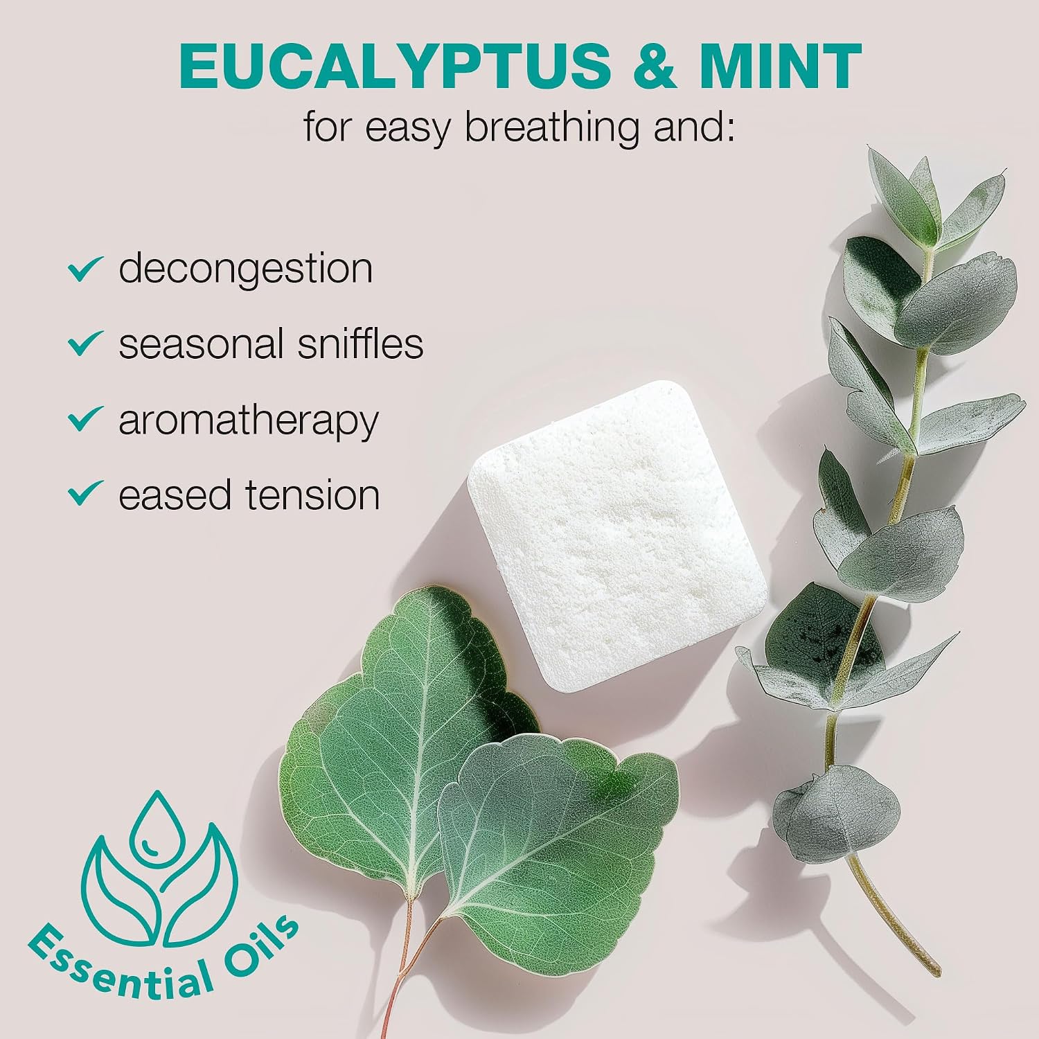 Shower Steamers Aromatherapy - USA Made with Natural Ingredients, Eucalyptus and Lavender Shower Bombs with Essential Oil, Self Care Gifts for Women & Men