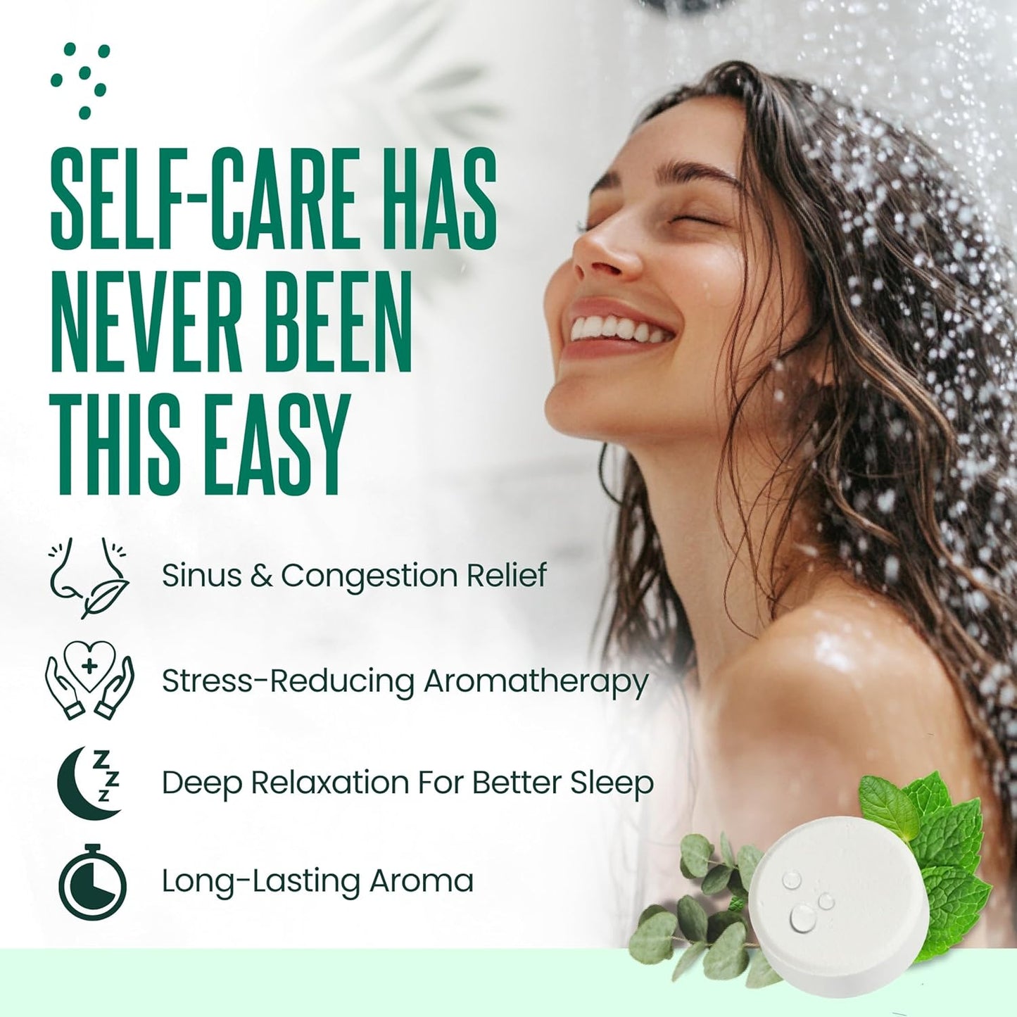 Cleverfy Eucalyptus Shower Steamers Aromatherapy - Birthday Gifts for Women, Mom, Wife, Grandma, Her, Best Friend, Daughter, Sister, Teens & Girlfriend - 18 Tablets