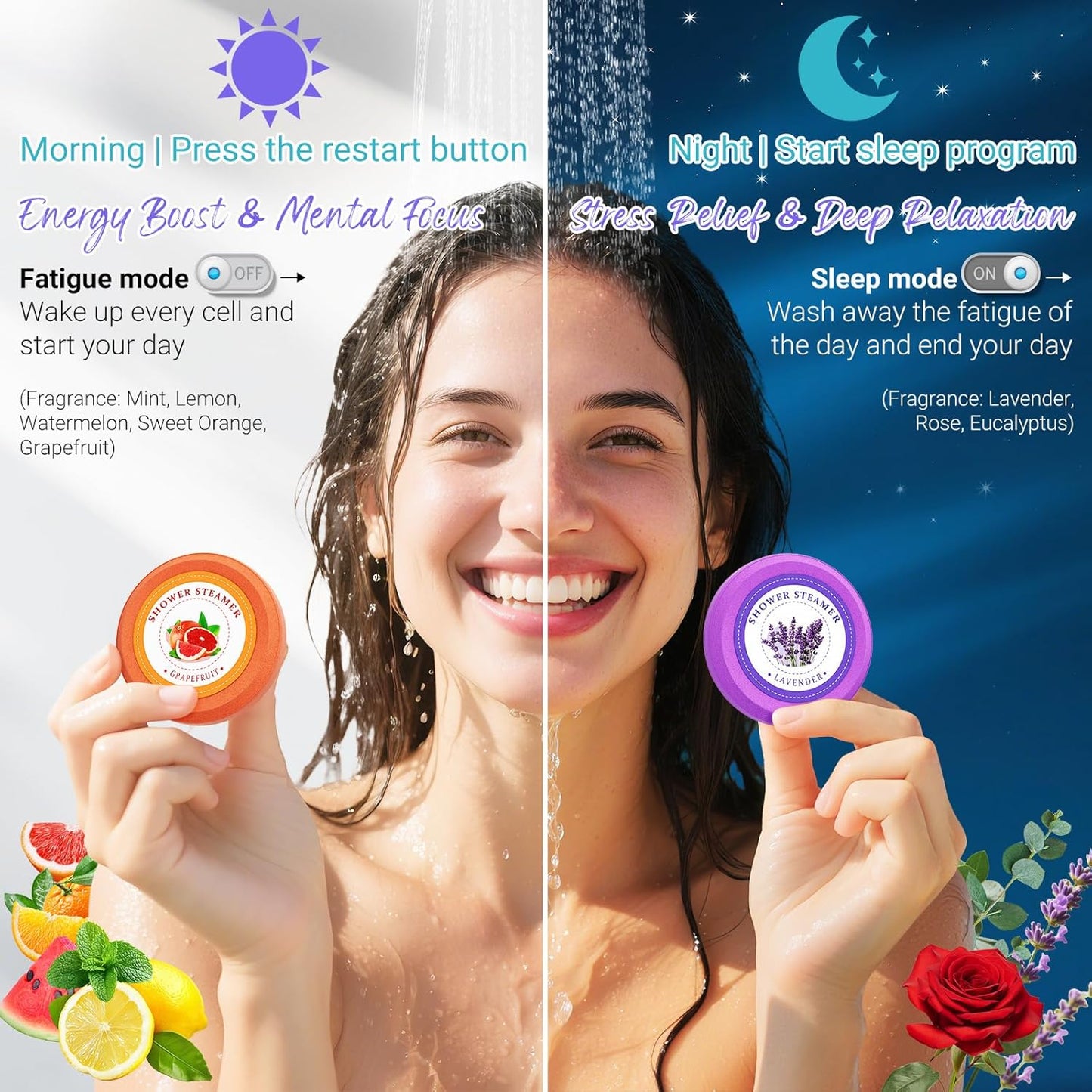 Shower Steamers Aromatherapy - sanyi Birthday Gifts for Women Teen Girl, Graduation Gifts, Wedding Favors for Guests Her, Shower Bombs with Natural Essential Oils Self Care