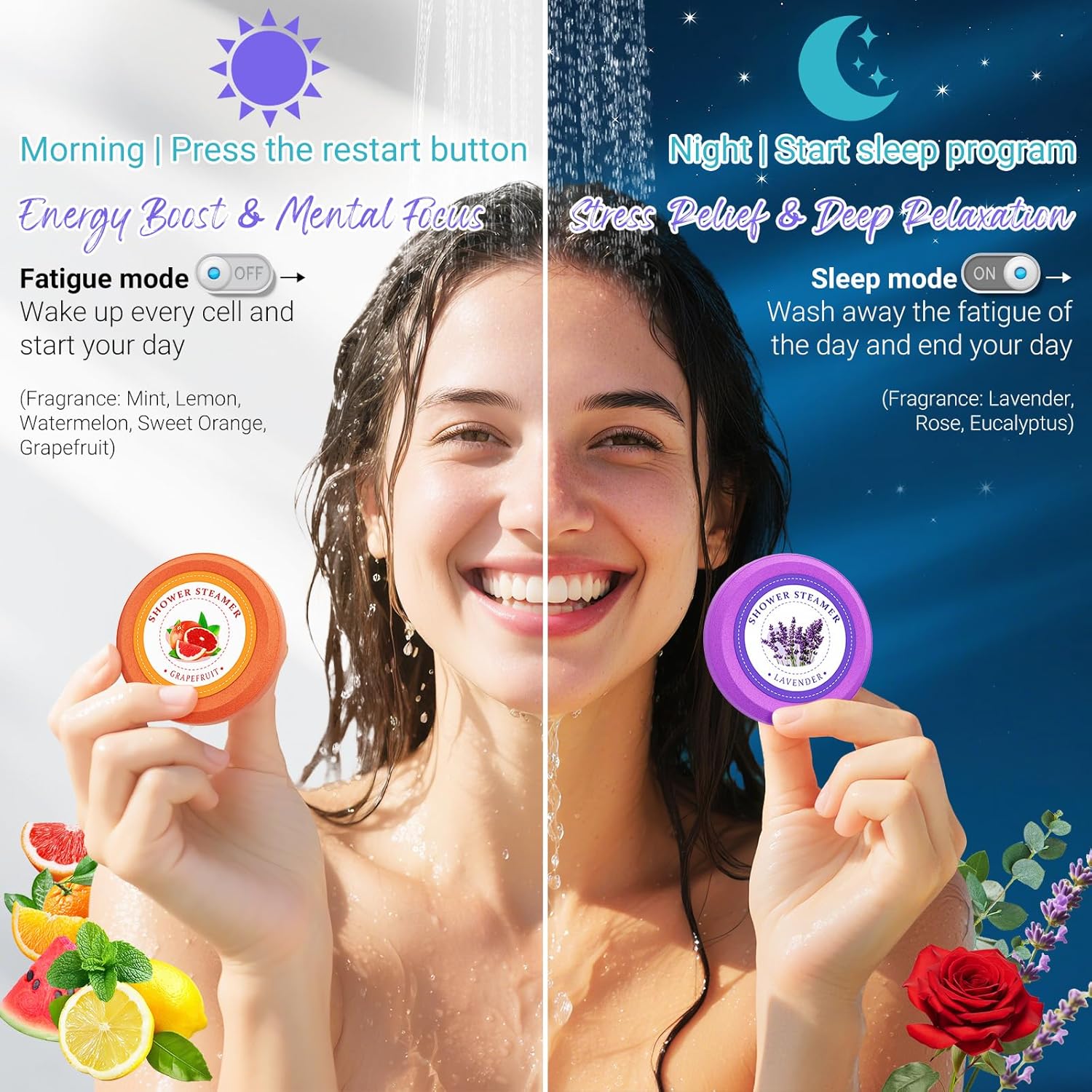 Shower Steamers Aromatherapy - sanyi Birthday Gifts for Women Teen Girl, Graduation Gifts, Wedding Favors for Guests Her, Shower Bombs with Natural Essential Oils Self Care