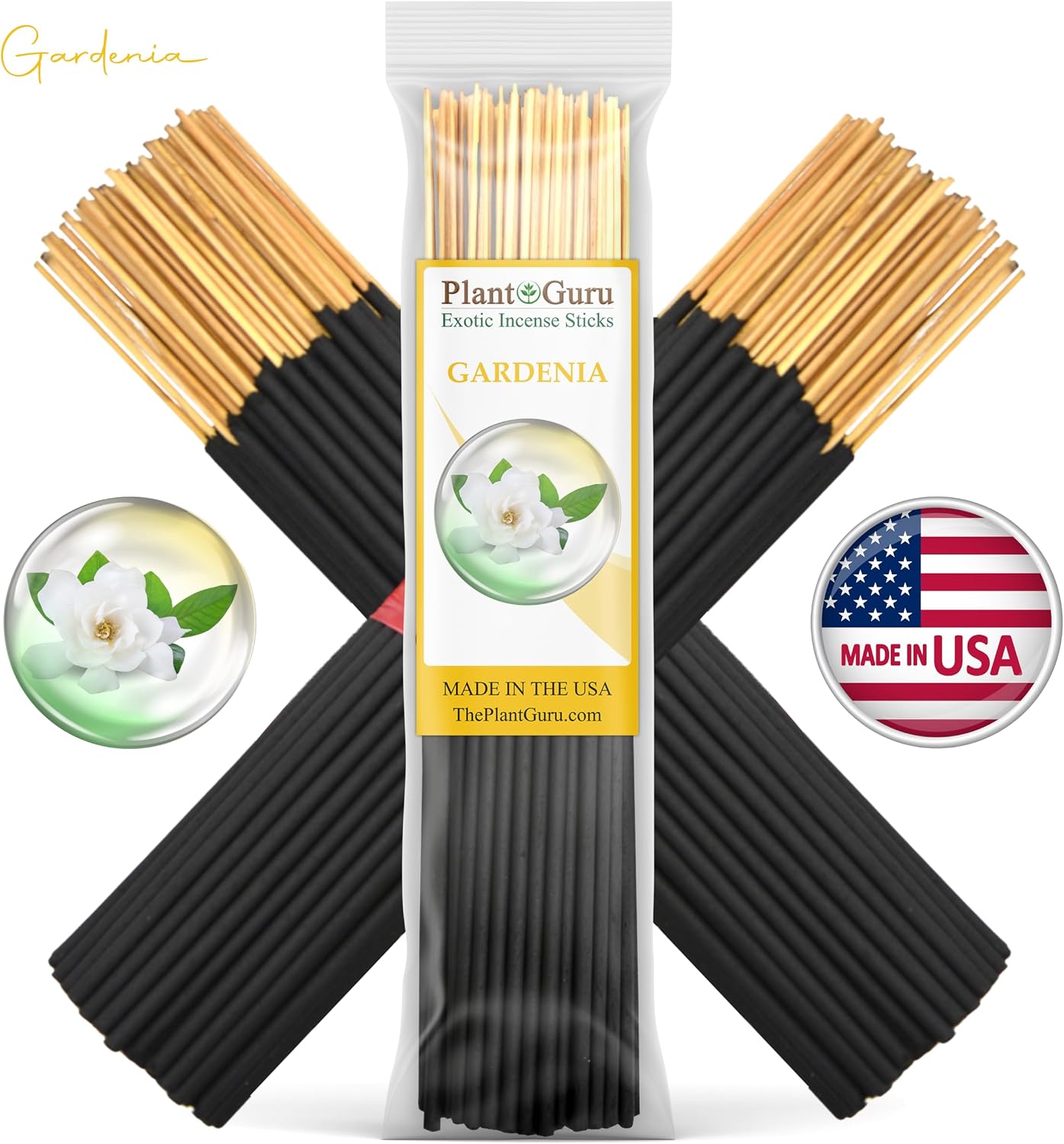Floral Incense Sticks Variety Set Bulk 500 Pack Sampler 7" Sticks - 5 Bundles of 100 Sticks Per Bundle. Gardenia, Japanese Cherry Blossom, Jasmine, Lavender, Red Rose.