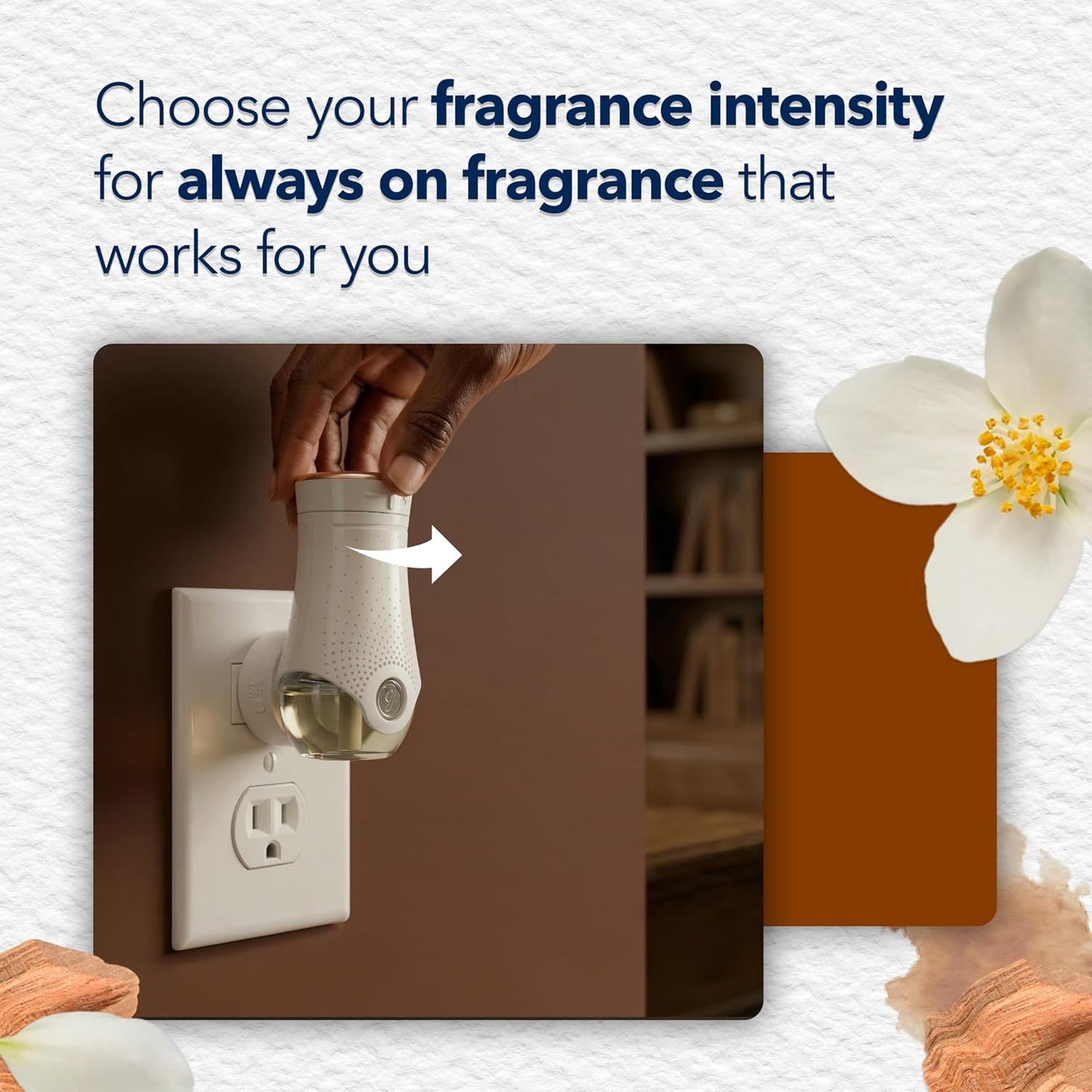 Glade PlugIns Refills Air Freshener, Scented and Essential Oils for Home and Bathroom, Cashmere Woods, 1.34 Fl Oz, 2 Count