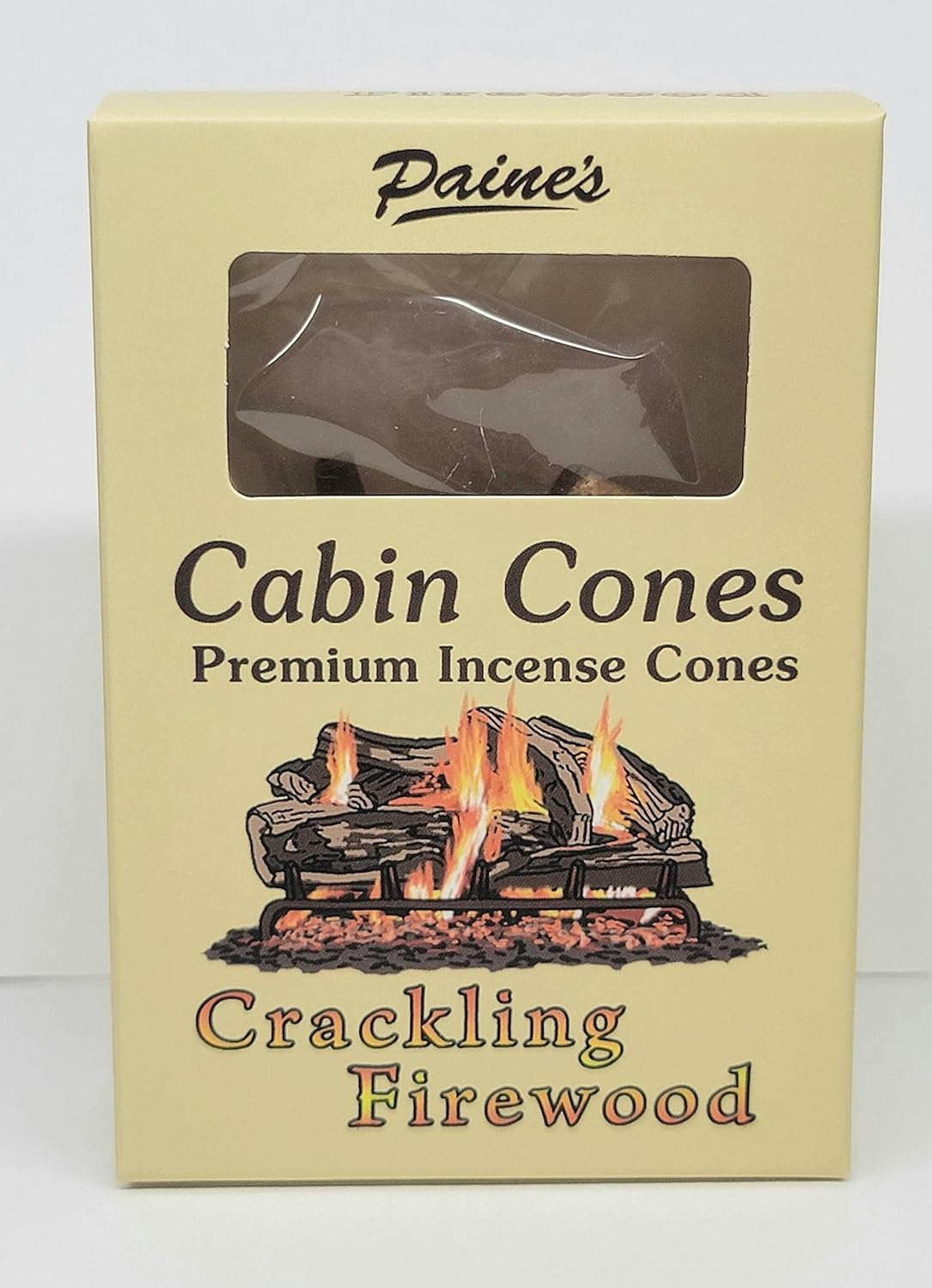 Gift Set Large Log Cabin Red Cedar Incense Burner with 10 Incense Cones Plus 25 Balsam fir Cones and 25 Crackling Firewood Cones USA Made
