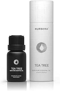 Bursera Tea Tree Essential Oil, Tree Planted with Every Order, 100% Pure Australian Tea Tree Oil, 10ml Undiluted High Grade Natural Tea Tree Oils for Diffuser, Shower, Skin and Aromatherapy