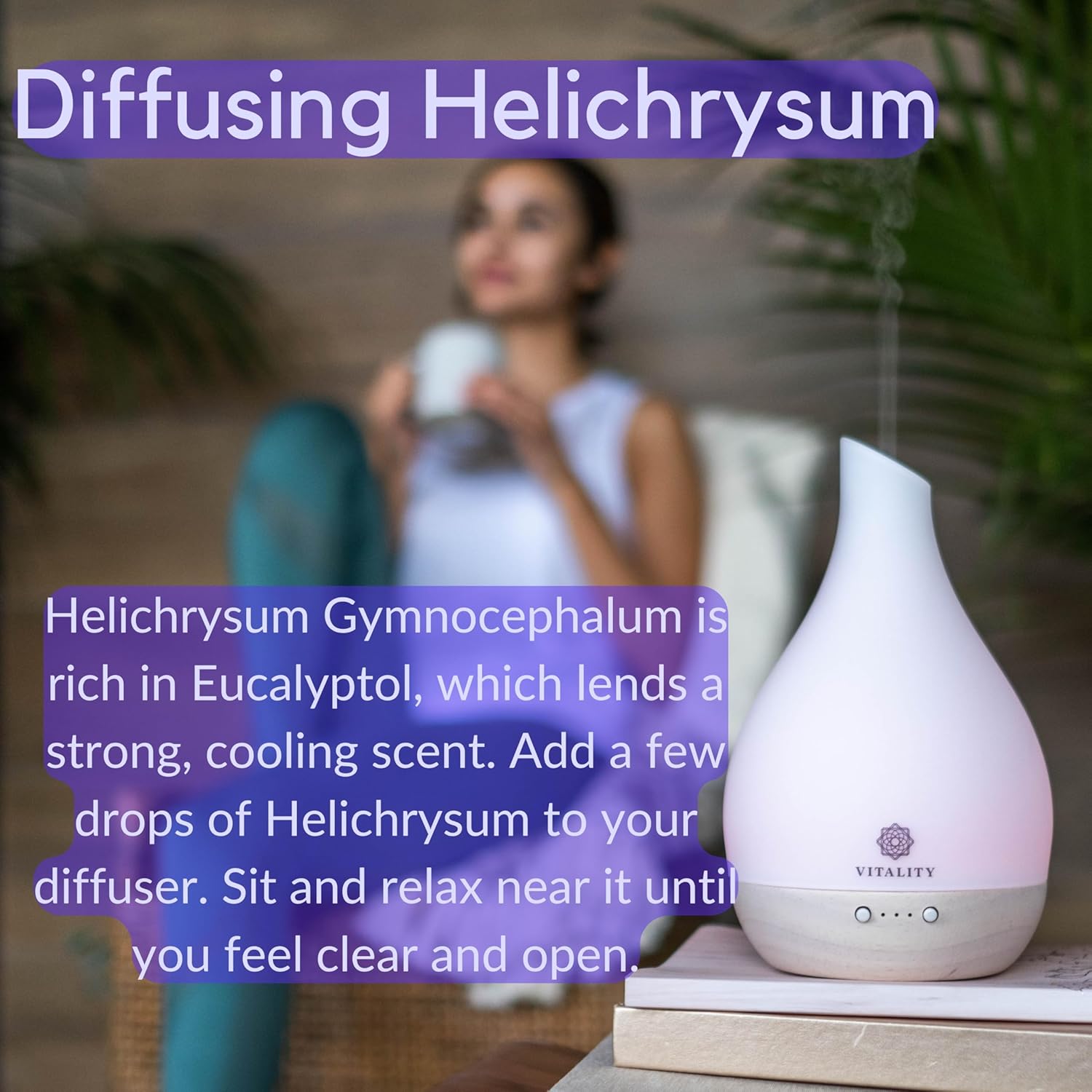 Vitality Extracts Helichrysum Essential Oil - 10ml, Helichrysum Gymnocephalum, Aromatherapy, Skin Care, Happy, Stress Relief, Aches Relief