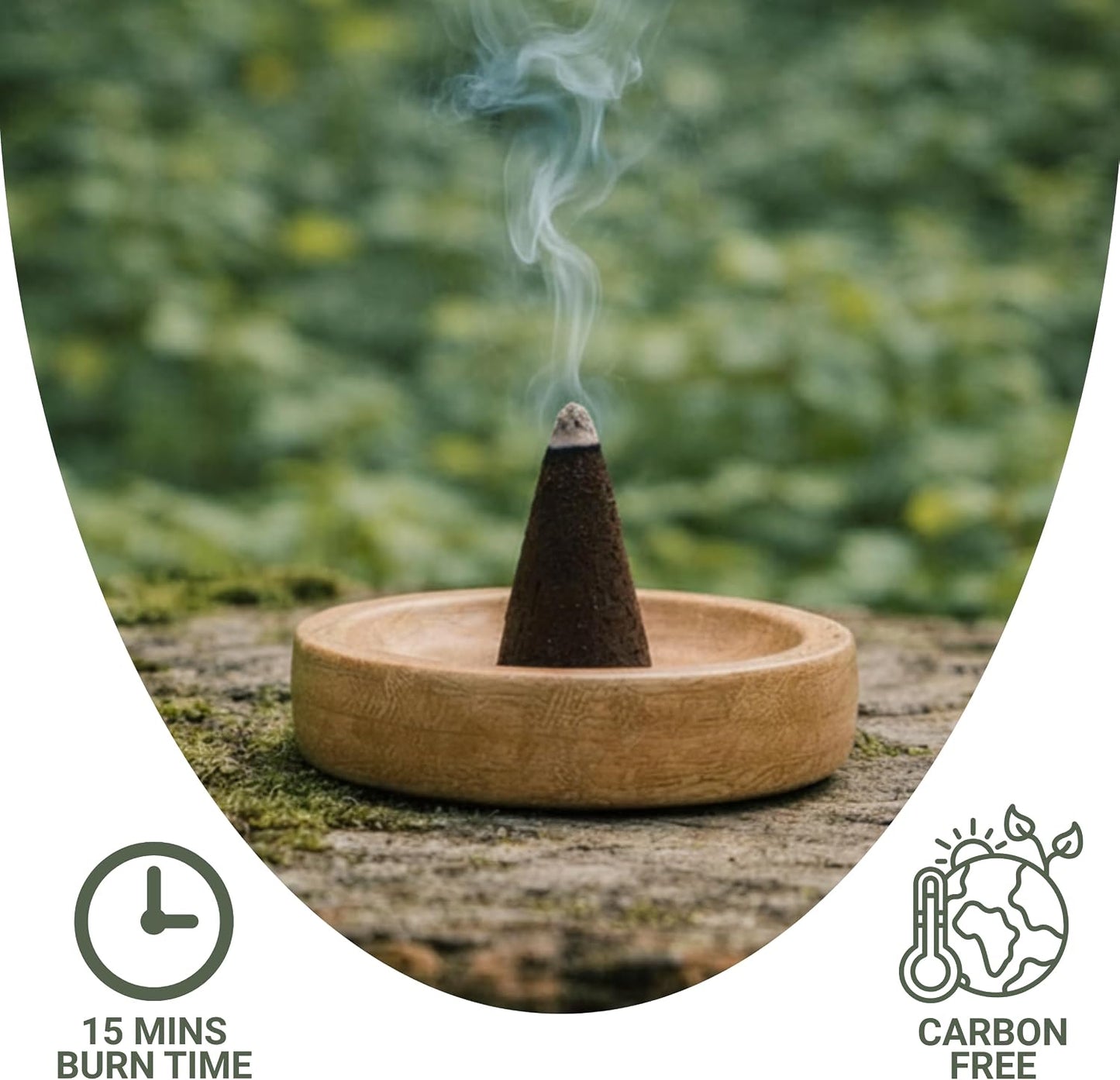 Folkulture Citronella Incense Cones (20 Cones) | Pack of 2 Citronella & Eucalyptus Outdoor Incense Cones for Camping Essentials, Apartment Patio Must Haves| Slow Burn, Non Toxic, Inscents-Cones
