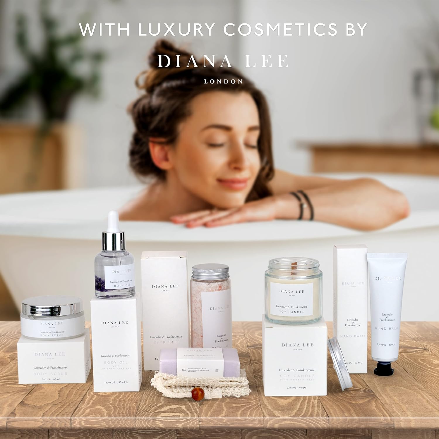 Jasmyn & Greene Luxury Spa Gift Basket for Women - 10 Relaxing Spa Birthday Gifts for Women with Lavender. Bridal Shower Gifts for Woman with Self Care Kit. Get Well Soon Package for Mother Sister.