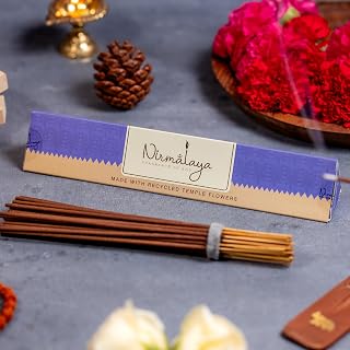 Nirmalaya Premium Patchouli Incense Sticks (40 Sticks, 100g) | Natural & Charcoal Free Agarbatti | Long Lasting Earthy Fragrance | for Home, Office, Yoga, Meditation & Aromatherapy