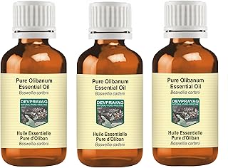 Pure Olibanum Essential Oil (Boswellia carterii) Steam Distilled (Pack of Three) 100ml X 3 (10 oz)