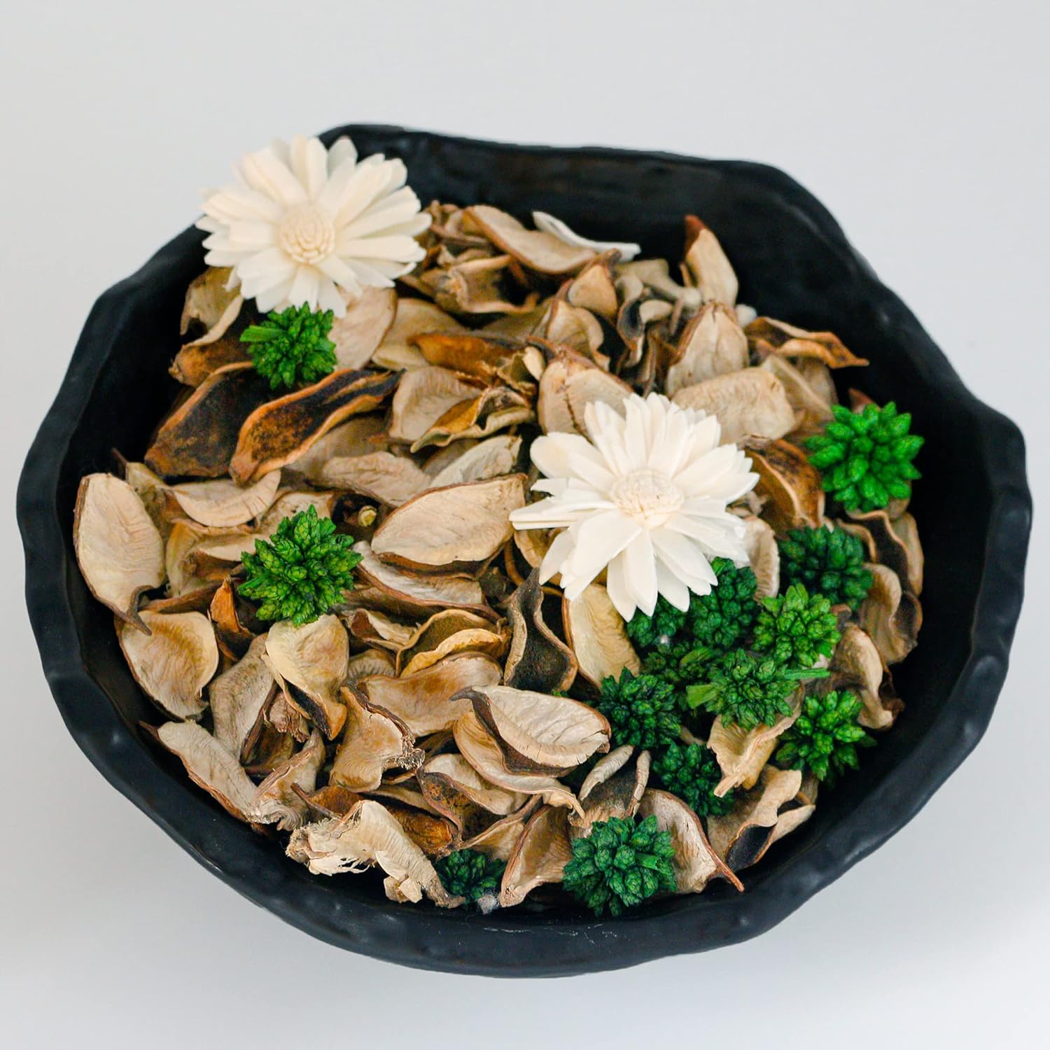 Potpourri Bags,Vanilla Scented Potpourri Bowl Fillers,Dried Flowers,Home Fragrance Sachet of Petal, Vase Decor (White Caramel)-Mini