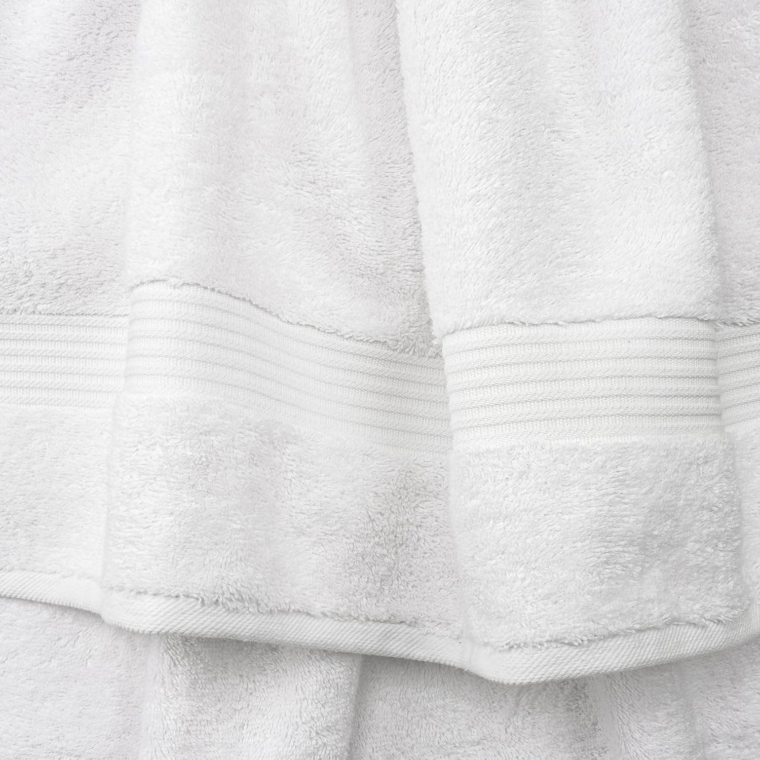 Cotton Paradise 100% Cotton Turkish Towel Set, Soft Absorbent Quick Dry, 6 Piece Towel Set, Snow White