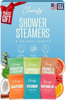 Cleverfy Shower Steamers Aromatherapy - Birthday Gifts for Women, Mom, Wife, Grandma, Her, Best Friend, Daughter, Sister, Teens & Girlfriend - 6 Tablets