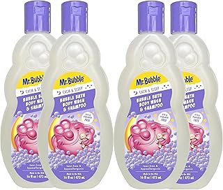 Mr. Bubble Calm and Sleep 3in1 Bubble Bath, Body Wash & Shampoo, 16 oz., Pack of 4