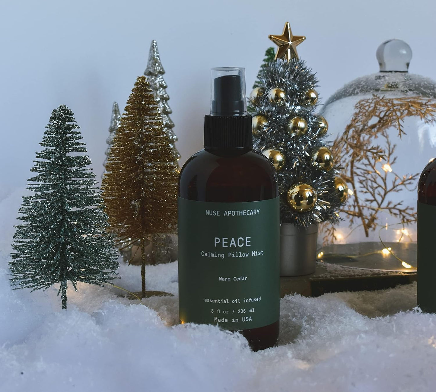 Muse Apothecary Pillow Ritual - Botanical Collection - Calming and Relaxing Pillow Mist, Linen and Fabric Spray - Infused with Natural Aromatherapy Essential Oils - 8 oz, Warm Cedar
