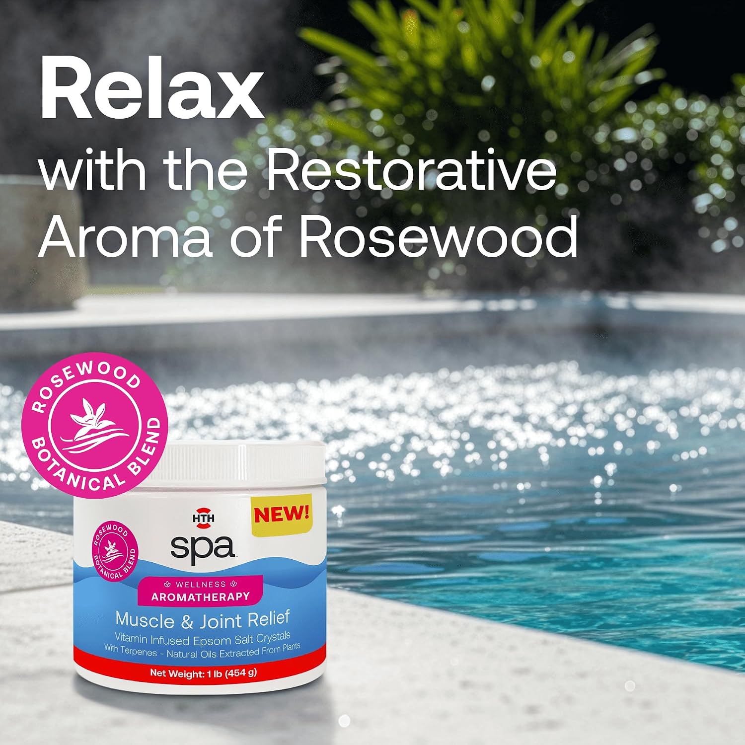 HTH Spa 86001 Wellness Aromatherapy Muscle & Joint Relief for Spas & Hot Tubs, 1lb
