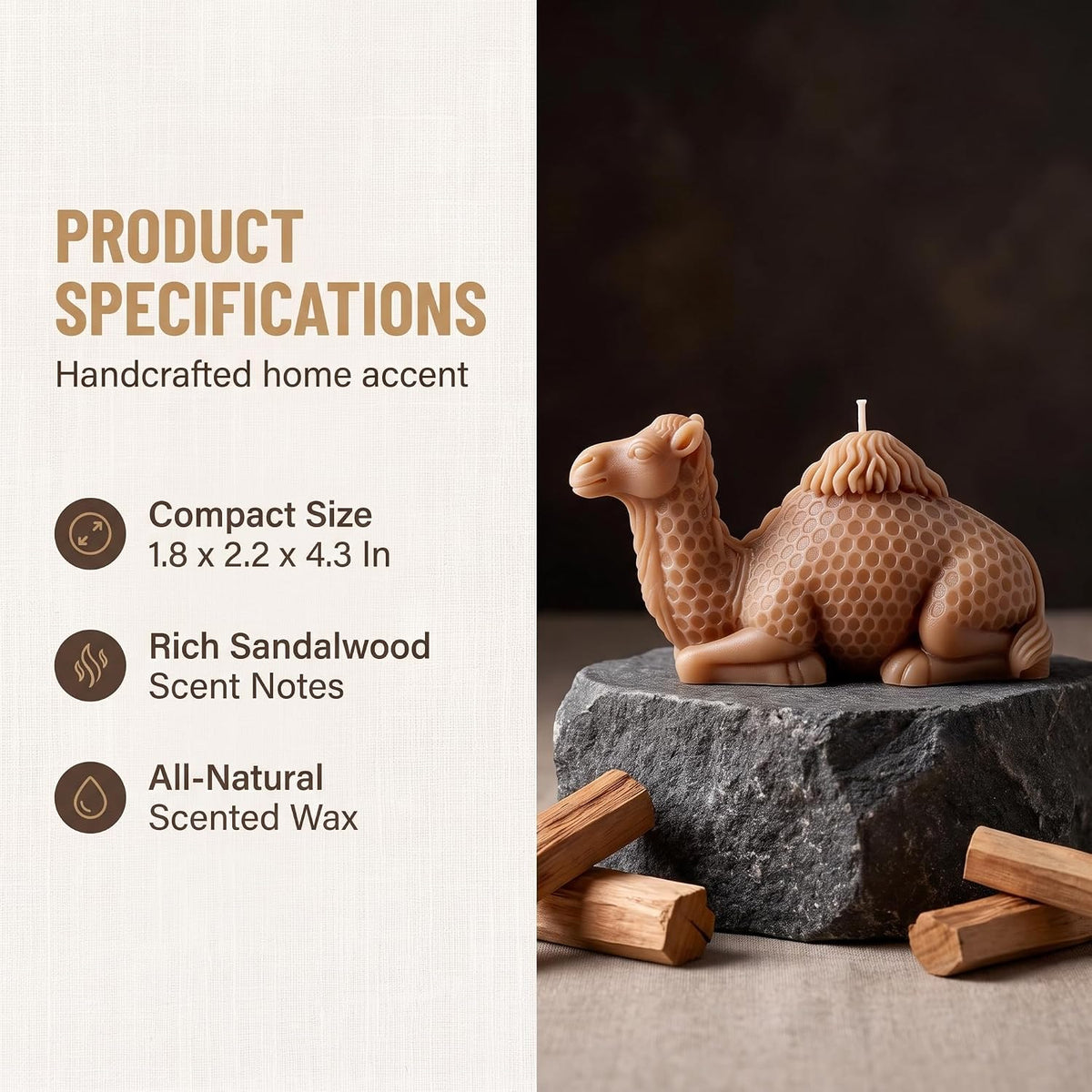 Camel Shaped Scented Candle
