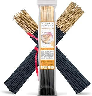 Sandalwood Incense Sticks 11" - 1 Bundle 85 to 100 Sticks - Smooth and Clean Long Burn Time, 45 to 60 Minutes.