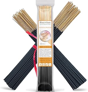 Sandalwood Exotic Incense Sticks 11 Inch - Bulk 1 Bundle 45 to 50 Sticks - Natural 11" Long Lasting Aroma that Burns for 45 to 60 Minutes.
