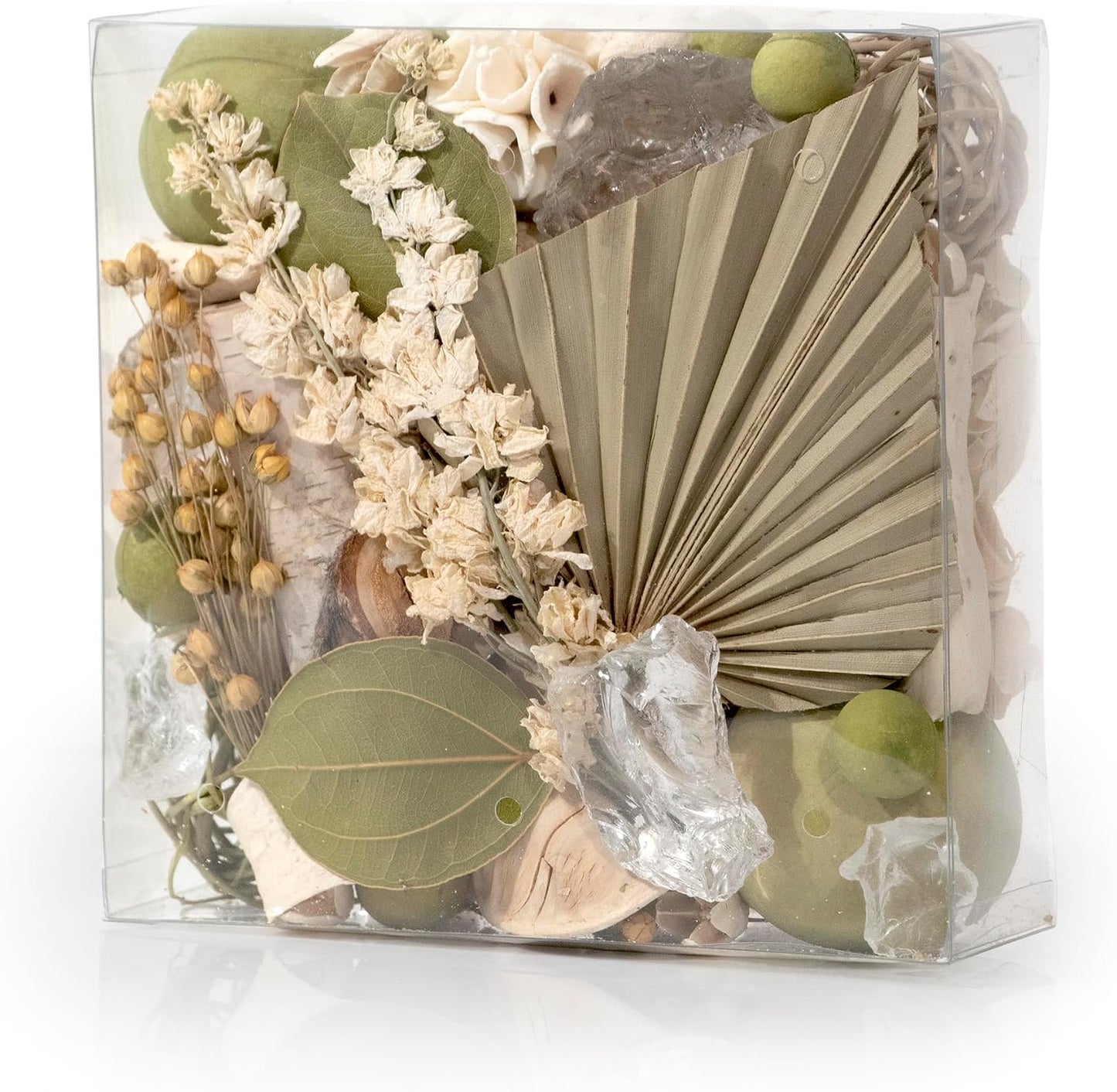 ANDALUCA Maison Box Fragrance Potpourri Decorative Vase & Bowl Filler Home Décor (Palm & Cedar)