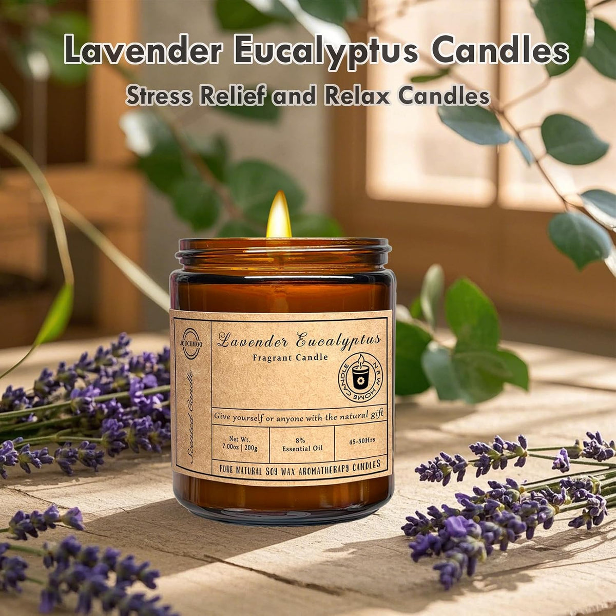 Lavender Eucalyptus Scented Candles