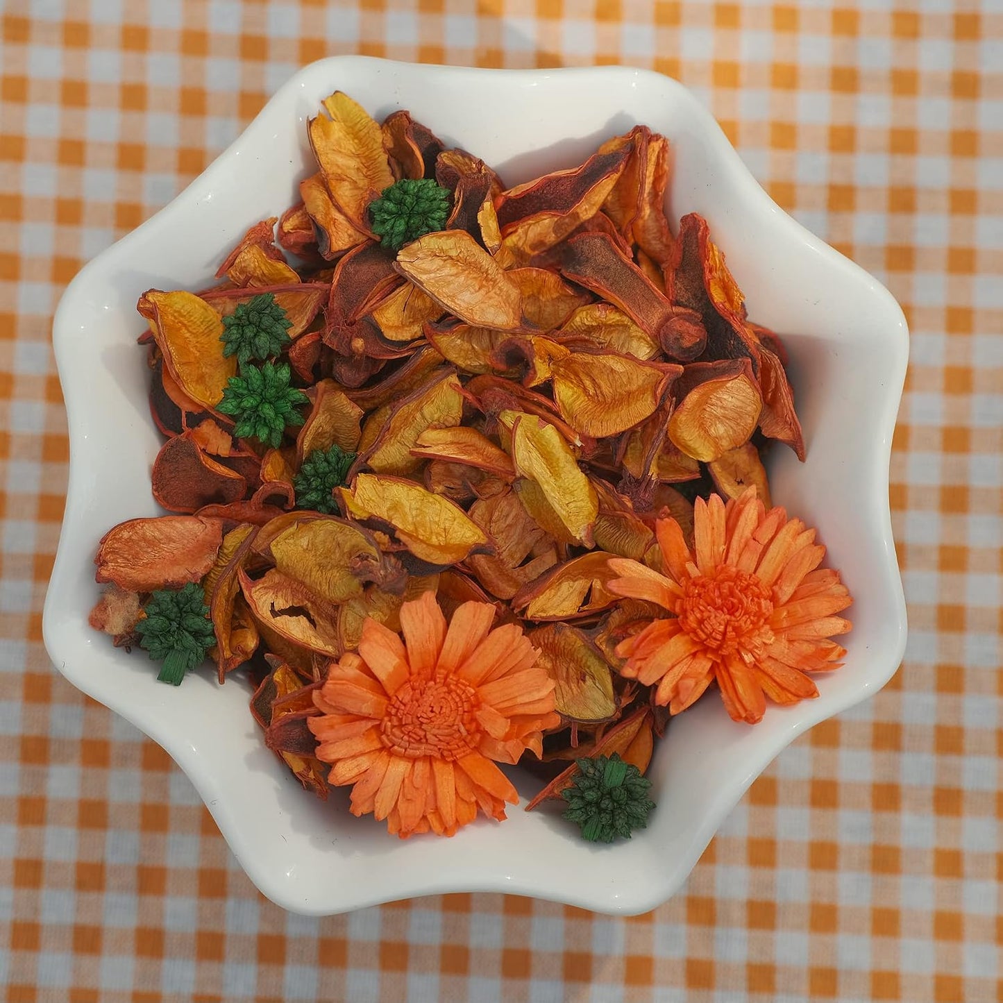Potpourri Bags, Citrus Orange Scented Potpourri Bowl Filler, Decorative Dried Flower,Vase Filler,Home Fragrance Sachet,Gift-Mini