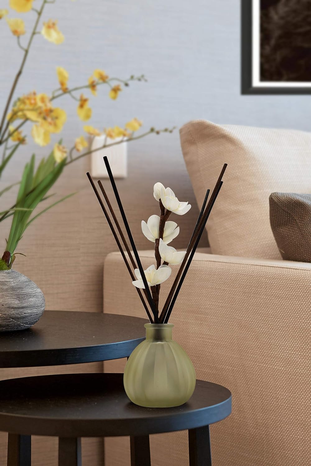 20-Pack Fiber Diffuser Reeds, 8-Inch Premium Replacement Sticks for Essential Oil Reed Diffusers, High-Absorbent Eco-Friendly Reed Diffuser Sticks for Home Fragrance(White)