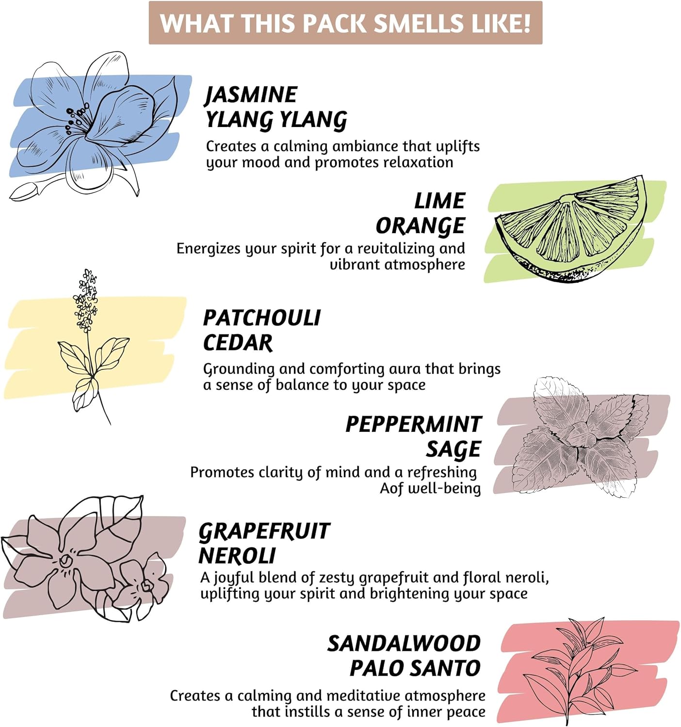 Folkulture Incense Sticks (240 Sticks) | Set of 12 Incense Sticks Variety Pack Aromatherapy Gifts | No Charcoal, Organic, Non Toxic, 45 Mins, Long Burning Jasmine, Patchouli, Palo Santo Insence-Sticks