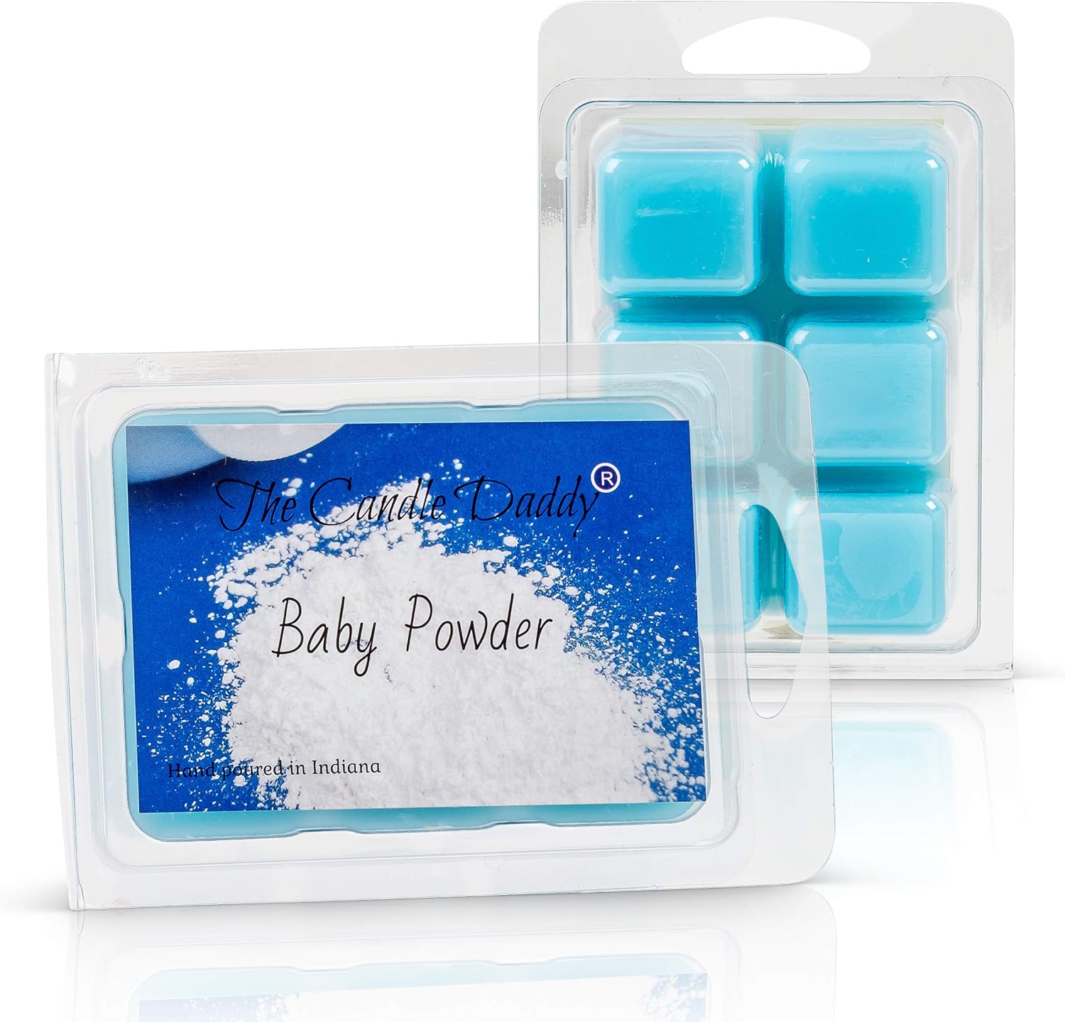 Baby Powder Scented Melt- Maximum Scent Wax Cubes/Melts- 1 Pack -2 Ounces- 6 Cubes