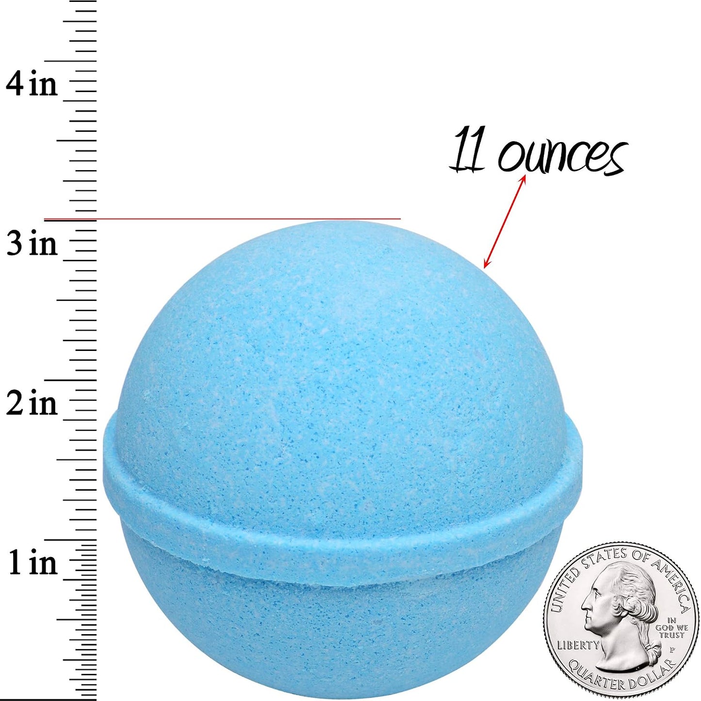 Ocean Breeze Lavender Bath Bombs Gift Set of 2 with Ring Surprise Inside Each Made in USA
