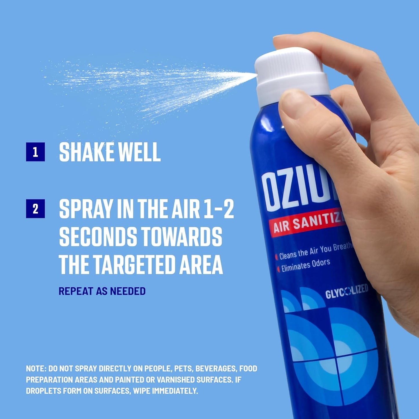 Ozium 8 Oz. Air Sanitizer & Odor Eliminator for Homes, Cars, Offices and More, Original Scent, Pack of 2