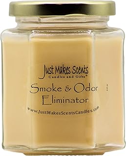 Smoke and Odor Eliminator Candle - Odor Eliminating Scented Candles for Home - Neutralizes Cigarette, Food, and Pet Smells | Natural Soy Wax Candle, Hand Poured in The USA